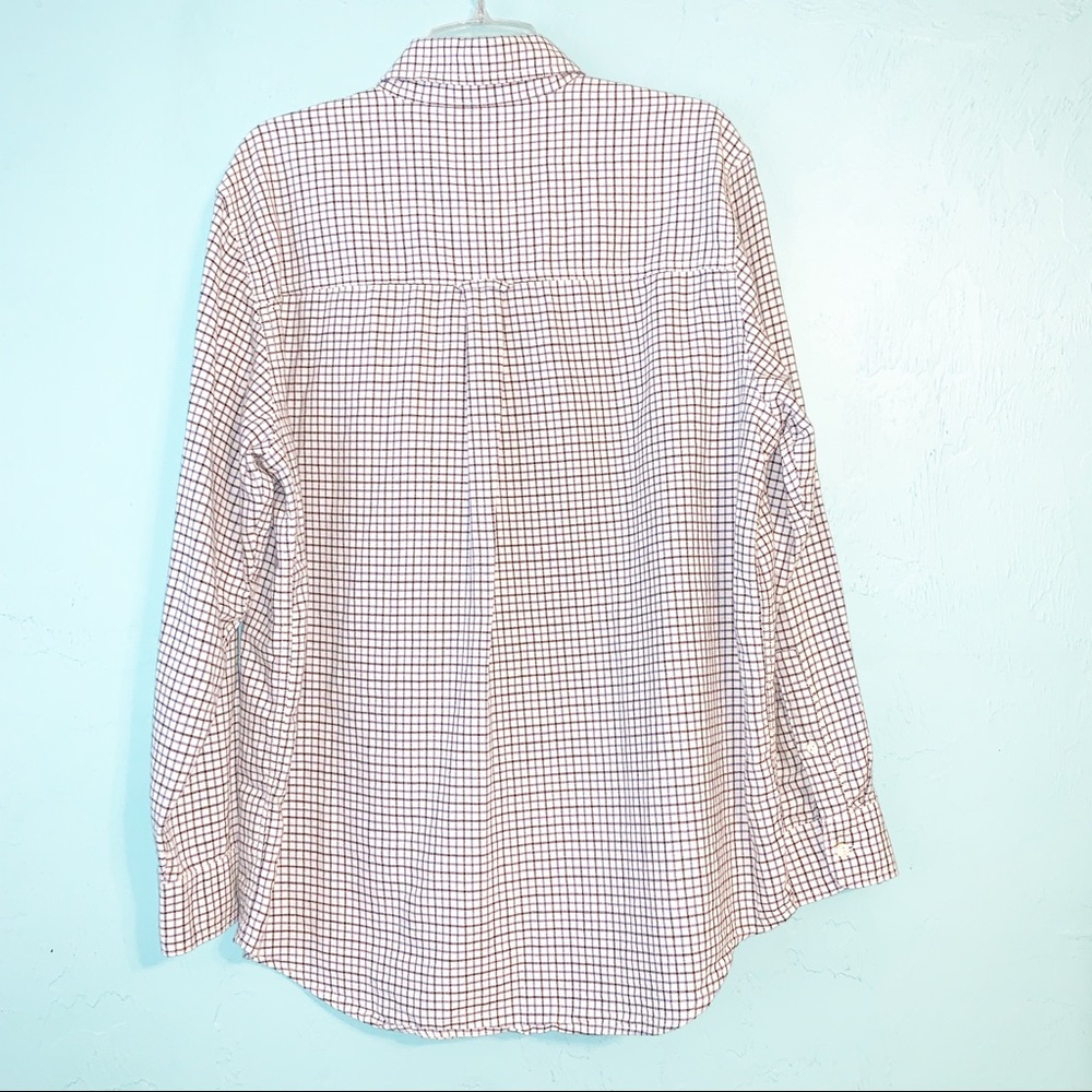 Chaps Checkered Button Down Long Sleeve Shirt - image 2